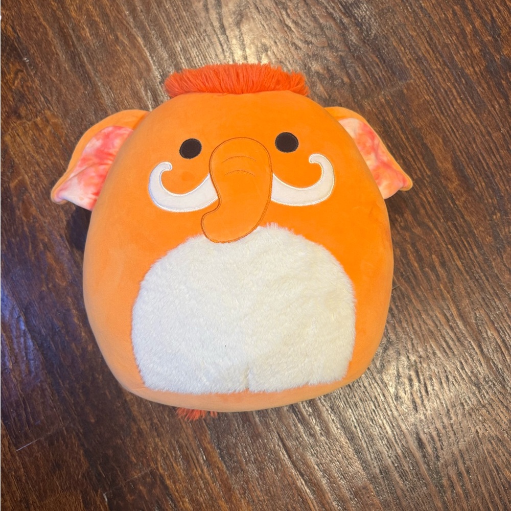 Squishmallows Orange Elephant Stuffed Animal